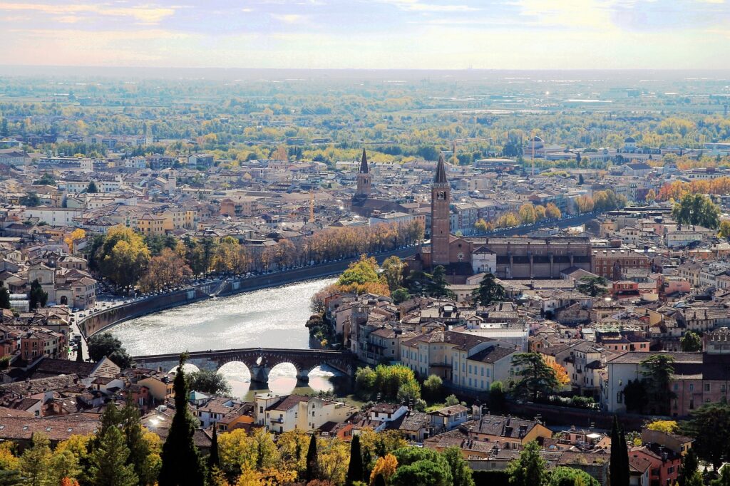 A photo of Verona city landscape. Private Tour Guide